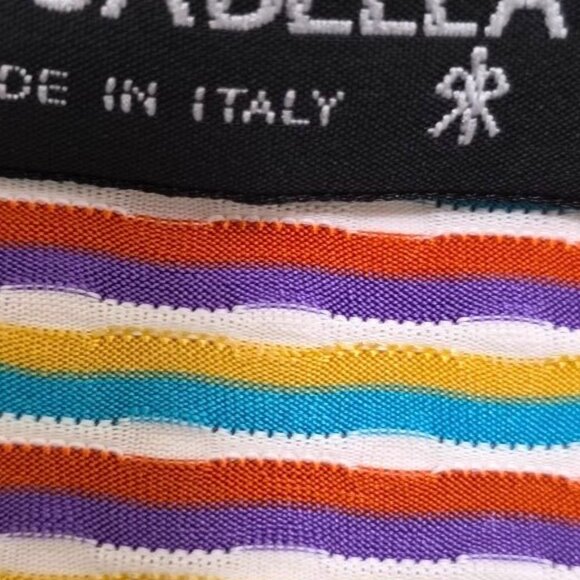 Cosabella Women's Striped V-Neck 90s Bodysuit M-M Made In Italy - Picture 5 of 7